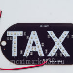 Знак "TAXI"  овал. диодный эконом зел. D7039-1