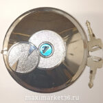 Крышка бензобака  с замком 80 мм металл (защита ключа+клапан) -2697 PR-0774/KN-073