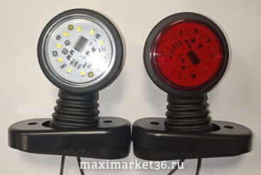 Фонарь габаритн.БЕГУЩИЙ LED ОГ-32 НОВЫЙ плоский рассеиватель