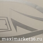 Наклейка боковая "МАЗ" 40х46 см на угол окна груз маш цвет серебро ПАРА 5397 (49199)