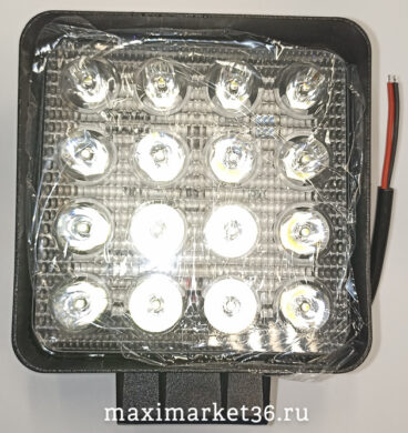 Фара диодная-ходов.огнь 16 SMD 48W 10-30V 115х115мм (G0001-55мм)аналог11503
