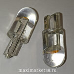 Автолампа W10W T10  3D ЛИНЗА белая 12V SD-200  X0114