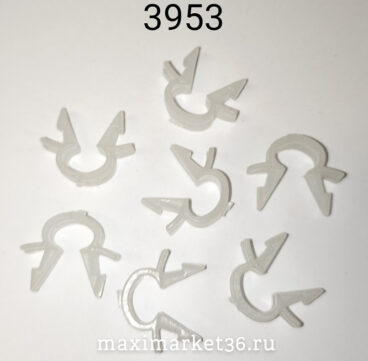 Скоба проводки белая мал.