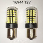 Автолампа P21W (BA15s) 144 SMD + ЛИНЗА 12V  ПАРА  ОДНОКОНТАК. WHITE 10W CANBUS S0151 RuZoom