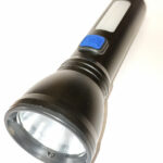 Фонарь ручной аккум 1 smd + ZOOM + зарядка от USB  К-35 3 режима мощн свет /FA--518