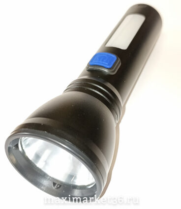 Фонарь ручной аккум 1 smd + ZOOM + зарядка от USB  К-35 3 режима мощн свет /FA--518