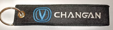 Брелок ткань вышивка "CHANGAN"