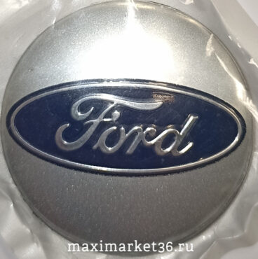 Наклейки на колпак ступицы с эмблемой D=60мм FORD (4шт) ВЫПУКЛЫЕ ХРОМ
