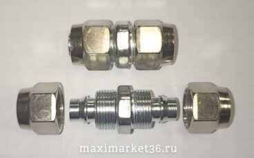 Фитинг  МЕТАЛЛ.прямой трубки ПВХ 6 мм с Гайкой PR-0058