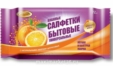 Салфетки влаж, универсаль,  (72шт) VESTAR с антибактериальным эффектом F2